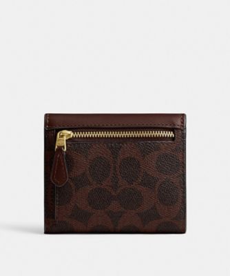 ミラ スモール フラップ ウォレット・シグネチャー キャンバス | COACH